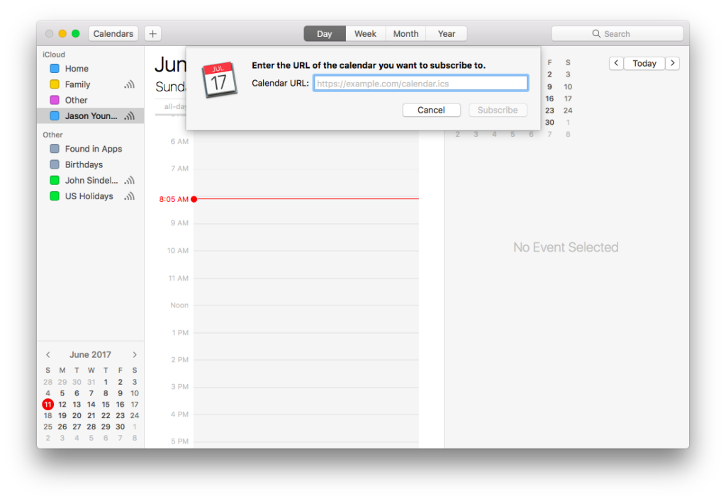 Subscribe to a Salesforce Calendar from iCal