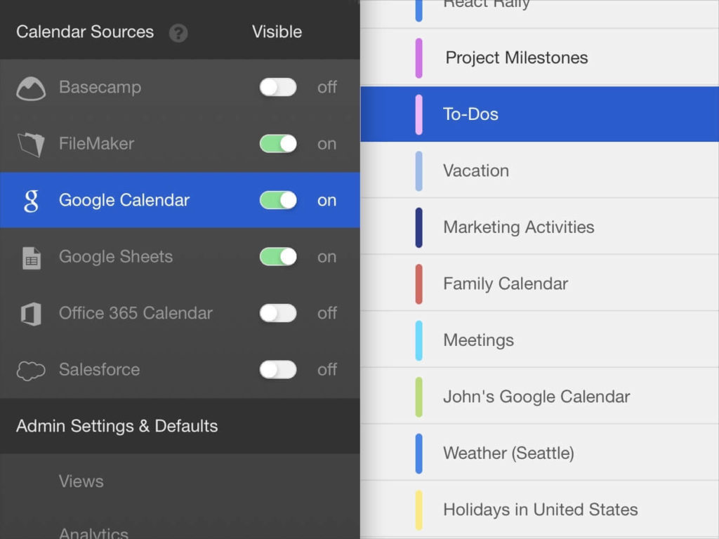 Google Sheets Calendar