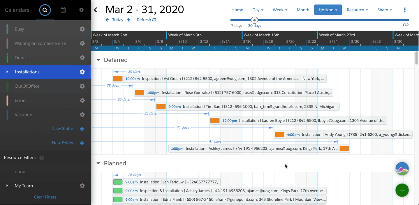 Calendar Analytics