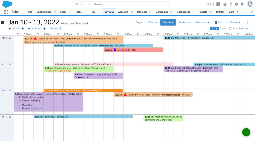 New Scheduling View