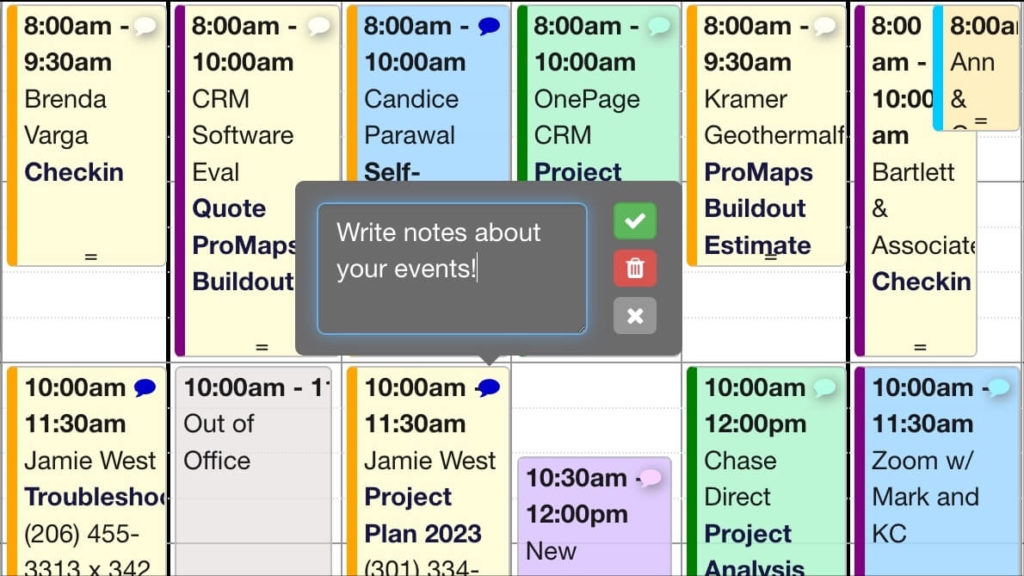 Add Notes in Salesforce Calendar